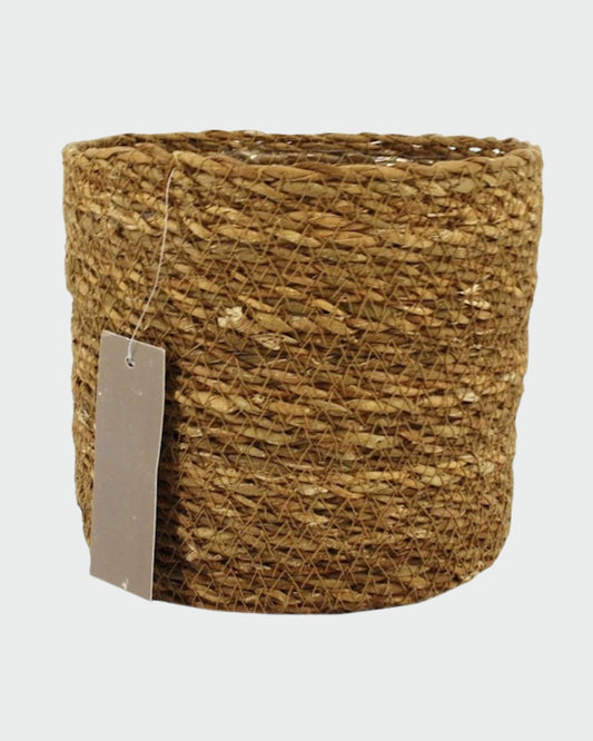 Cesta de fibra natural - ideal para macetas